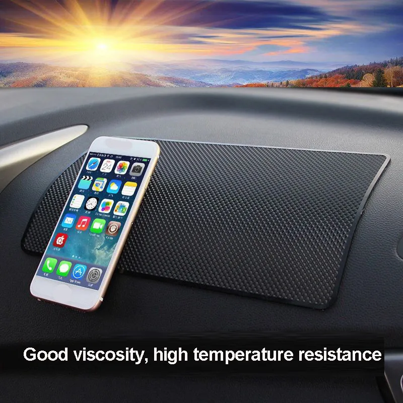 

1PC Auto Car supplie Anti Slip Dashboard Sticky Pad Non Slip Mat Black PVC Holder Sticky Carpet For GPS Cell Phones Car Interior
