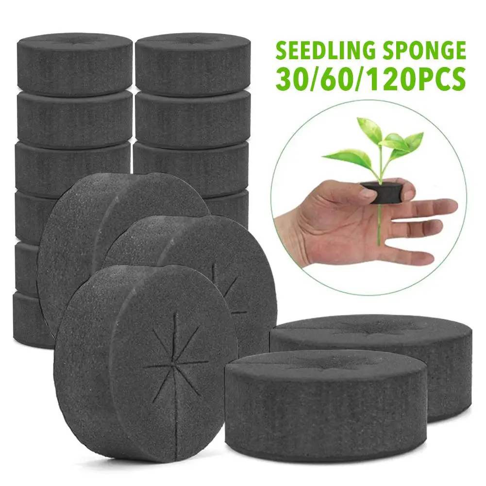 

30/60/120Pcs/Set Soiless Hydroponic Gardening Plant Tools Planted Sponge Vegetable Cultivation System 48x20mm New Thickened