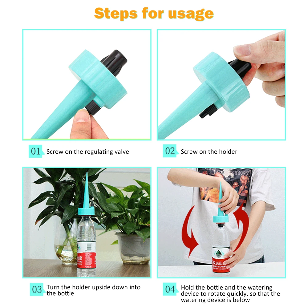

6pcs/Set Houseplant Flower Garden Sprinkler Flowerpot Watering Device Automatic Drip Irrigation Watering System
