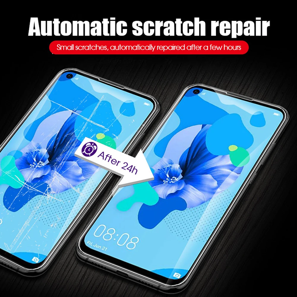3 шт полное покрытие для huawei p smart plus 2019 2018 2020 pro Z S Гидрогелевая пленка телефона