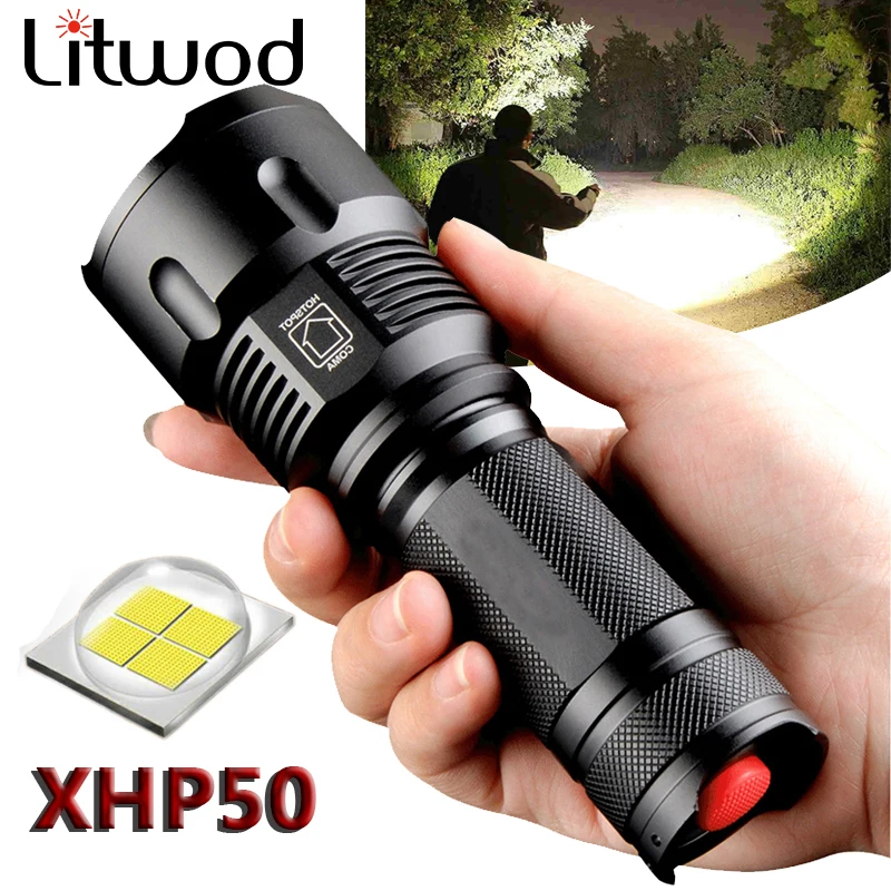 XHP50 Litwod Z901006 порошковый светодиодный фонарик Cree Водонепроницаемый