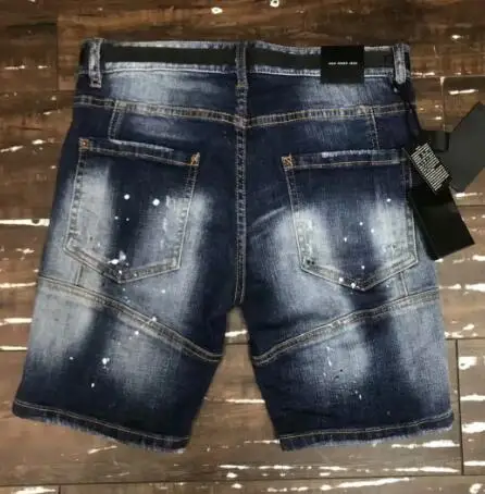Новинка мужские джинсы рваные шорты джинсовые штаны на молнии верхняя одежда DSQ