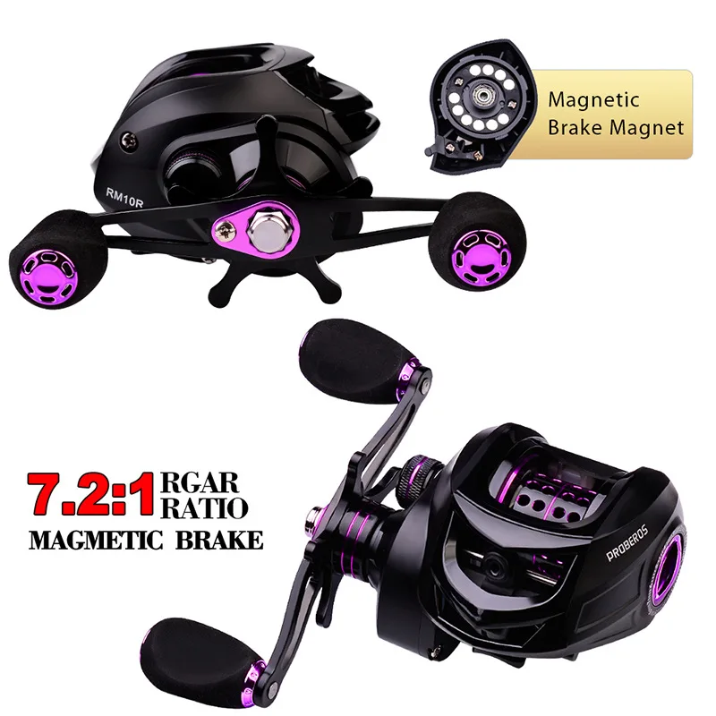 

Baitcasting Reel 10KG Max Drag 7.2:1 High Speed Fishing Reel Reinforced Reel Drag Reel Carp Drag Reel Fishing