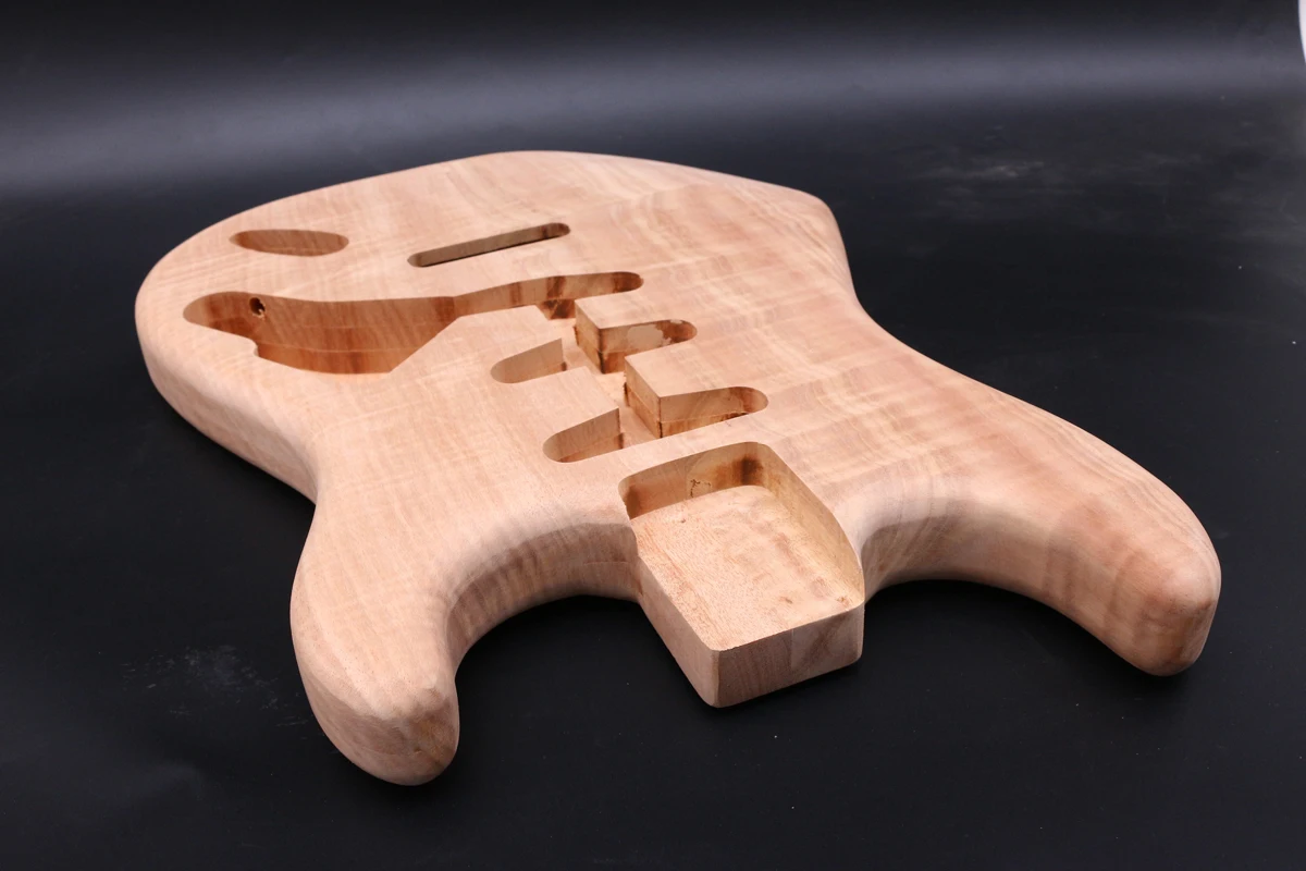 New Unfinished Guitar Body Mahogany Wood SSS DIY electric | Parts & Accessories
