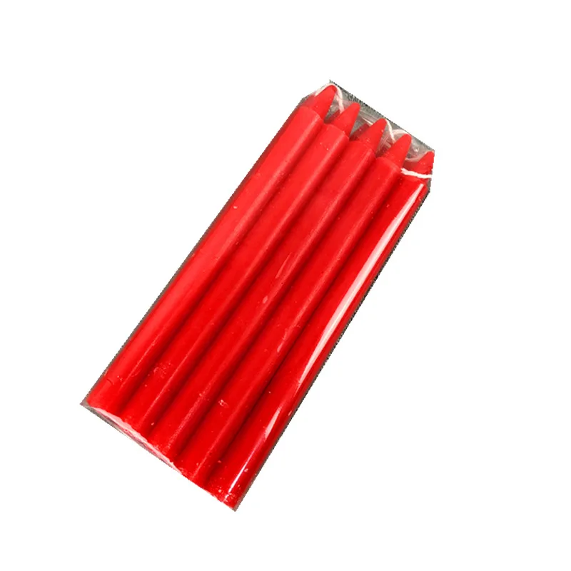 

10Pcs Bold Red and White Candle 1.5/1.4/1.2Cm Home Lighting Bar Ktv Western Restaurant Worship Buddhist Long Pole Candle