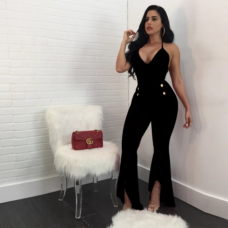 Женский комбинезон с оборками для ночного клуба в европейском и американском