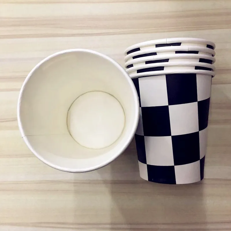 20 шт./компл. черно белые квадраты гоночный автомобиль украшение для вечерние