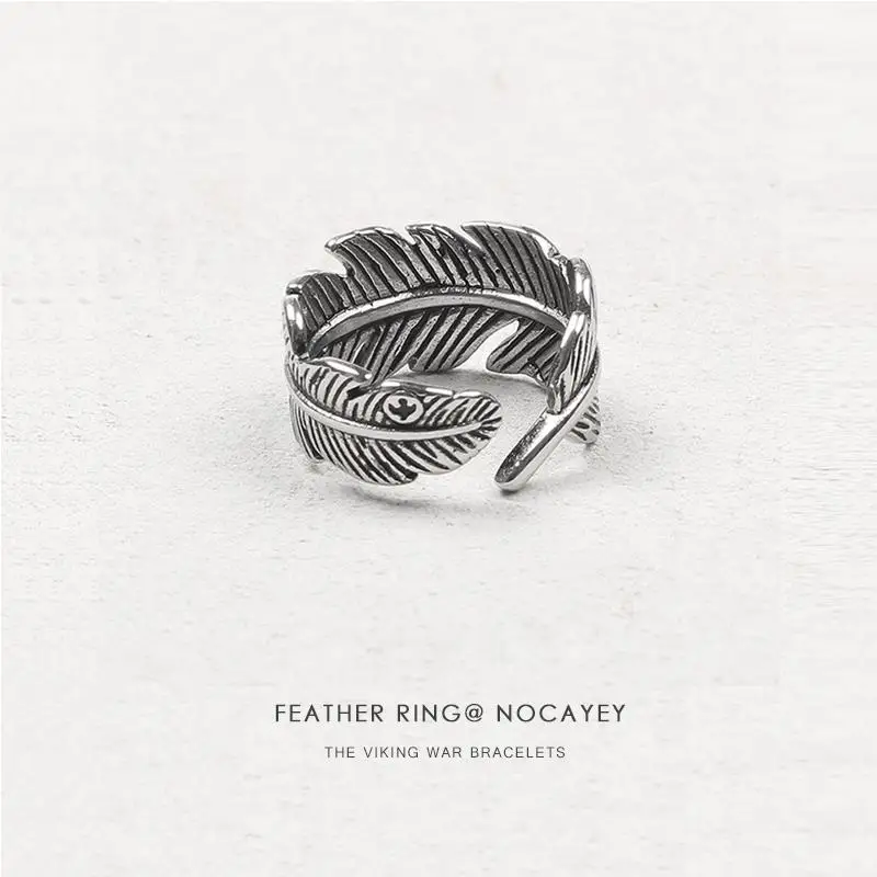 

Мужское кольцо Takahashi перо Горо модный бренд ретро популярное мужское кольцо на указательный палец персонализированное хип-хоп модное мужск...