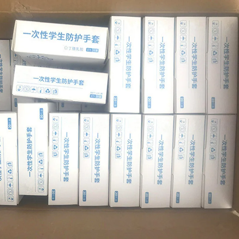 Перчатки Нитриловые пластиковые 20 шт./корт | Детская одежда и обувь