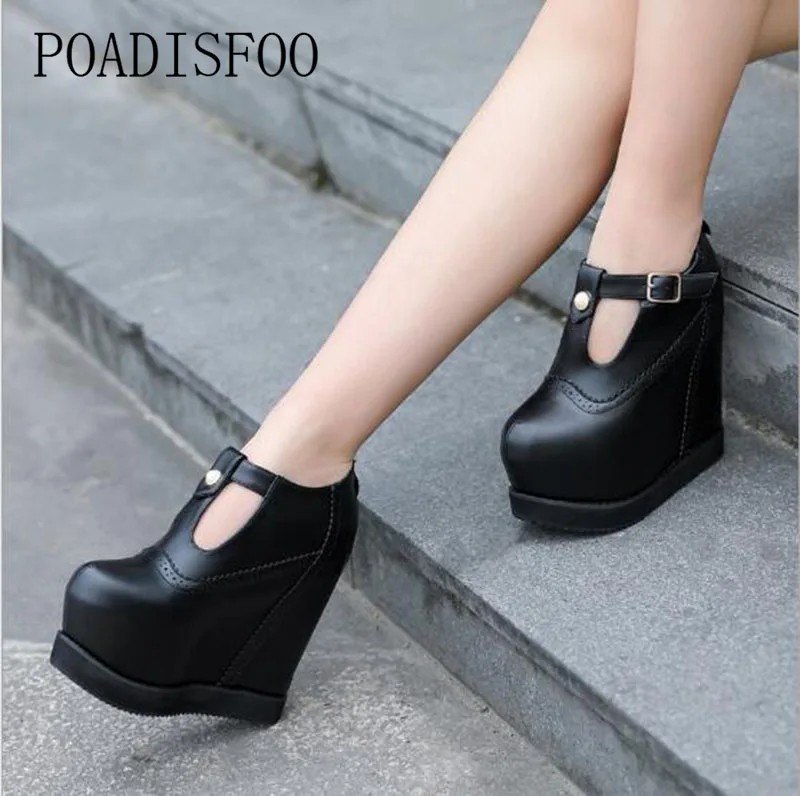 LTARTA 2018 New Women's Sexy Super High Heels Platform Pumps Boots Nightclub sexy girls female Belt Buck .ZYW-018-7 | Обувь
