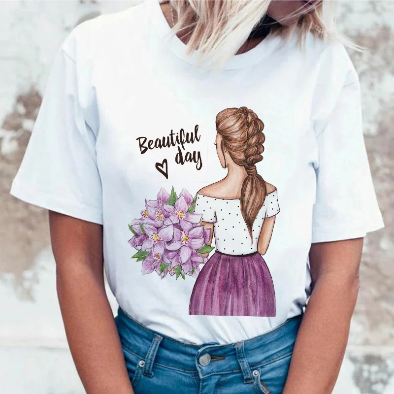 

Beauty Pretty Girl Women T-Shirt 2021 New Harajuku Graphic Printed T-Shirts Beautiful Casual Streetwear Tee Tops For Ladies