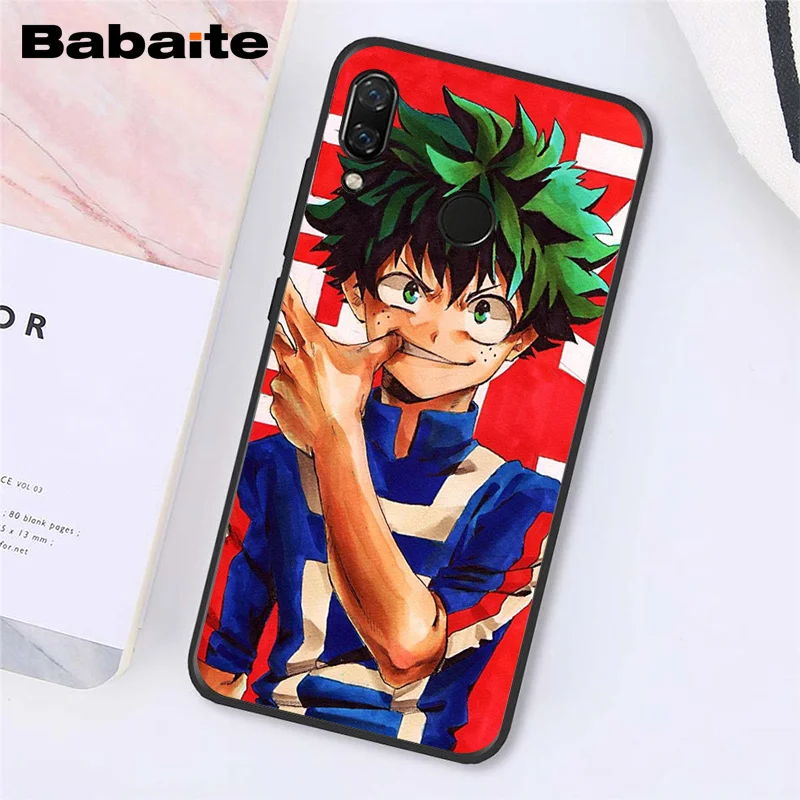 Babaite японское аниме мой герой Boku no Hero Academy чехол для телефона для Xiaomi Redmi8 4X 6A S2 Go Redmi 5 5Plus Note4 5 7 Note8Pro