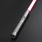 Световой меч TXQSABER с металлической рукояткой RGB, 6 наборов, звуковые шрифты, косплей, тяжелые дуэли, меч, регулировка громкости 9 Вт, светодиод с FOC-TS002