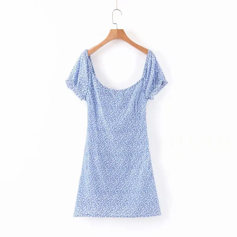2020 сексуальные повседневные женские платья пляжные синие летние повседневное