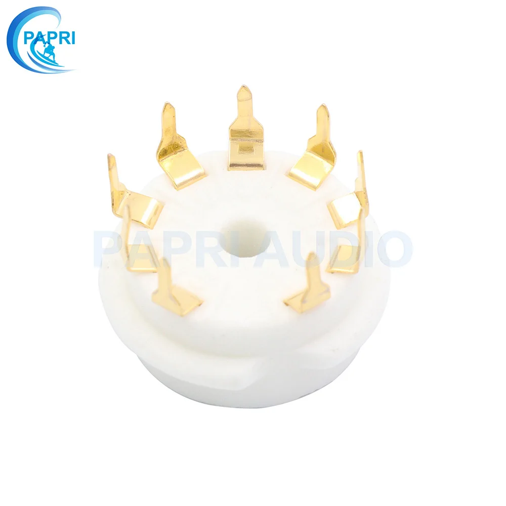 10 шт. ECC83 6DJ8 EL84 6922 12AX7 позолоченный 9Pin керамический B9A трубчатый разъем PCB крепление аудио DIY HIFI усилитель