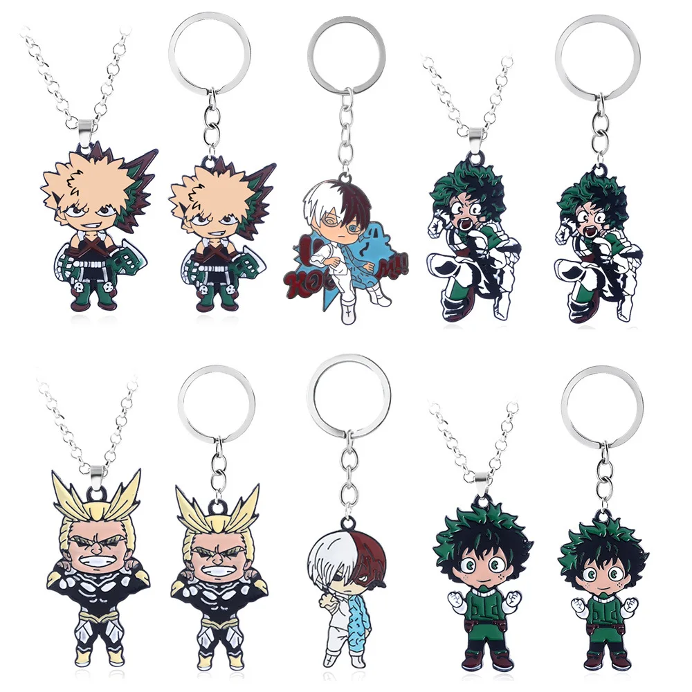 

My Hero Academia Anime Keychain All Might Izuku Midoriya Figure Keyring for Women Men Jewelry Gift Accessories