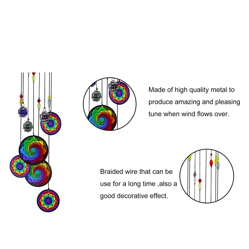 Колокольчики ветра для наружных металлических колокольчиков с настроенным