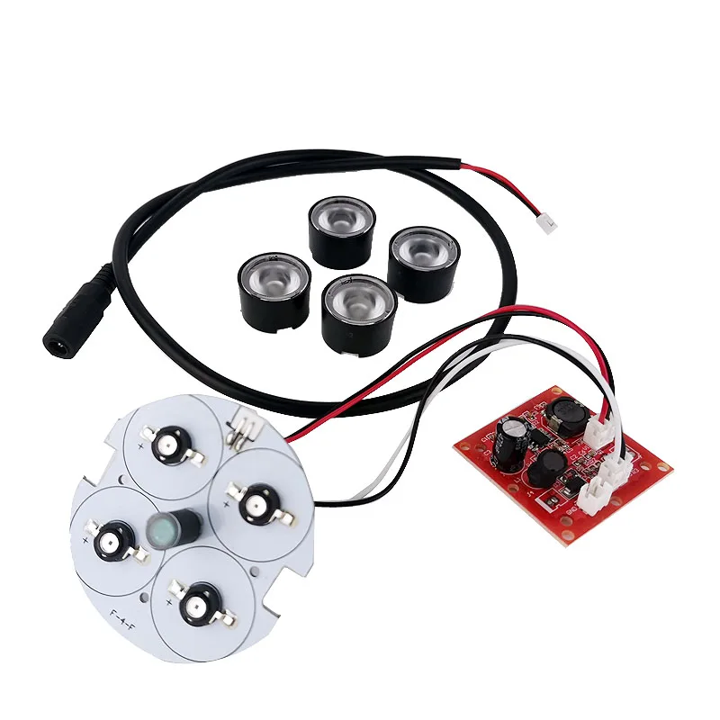 Infrared light 4 pcs Array IR LED board Visible 850nm Light for Illuminator CCTV Camera night vision +cable | Безопасность и