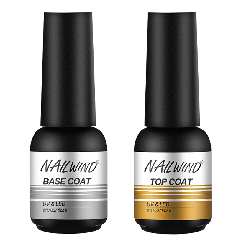 Гель-лак Nailwind для ногтей базовое и верхнее покрытие маникюра живописи нейл-арта