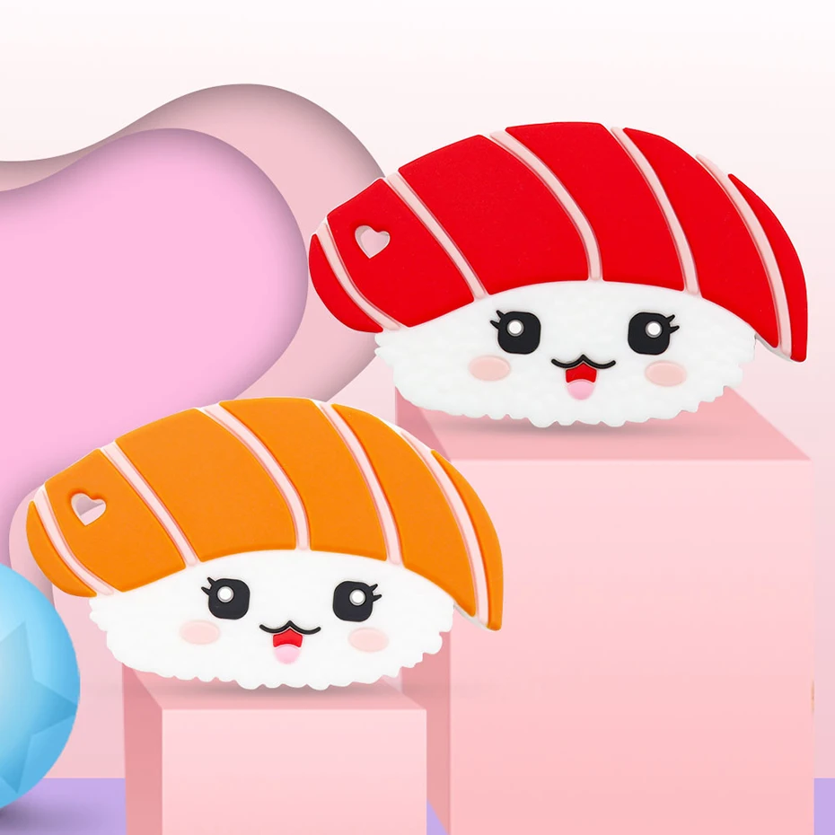 Детский силиконовый Прорезыватель для зубов игрушки детской коляски зажимы