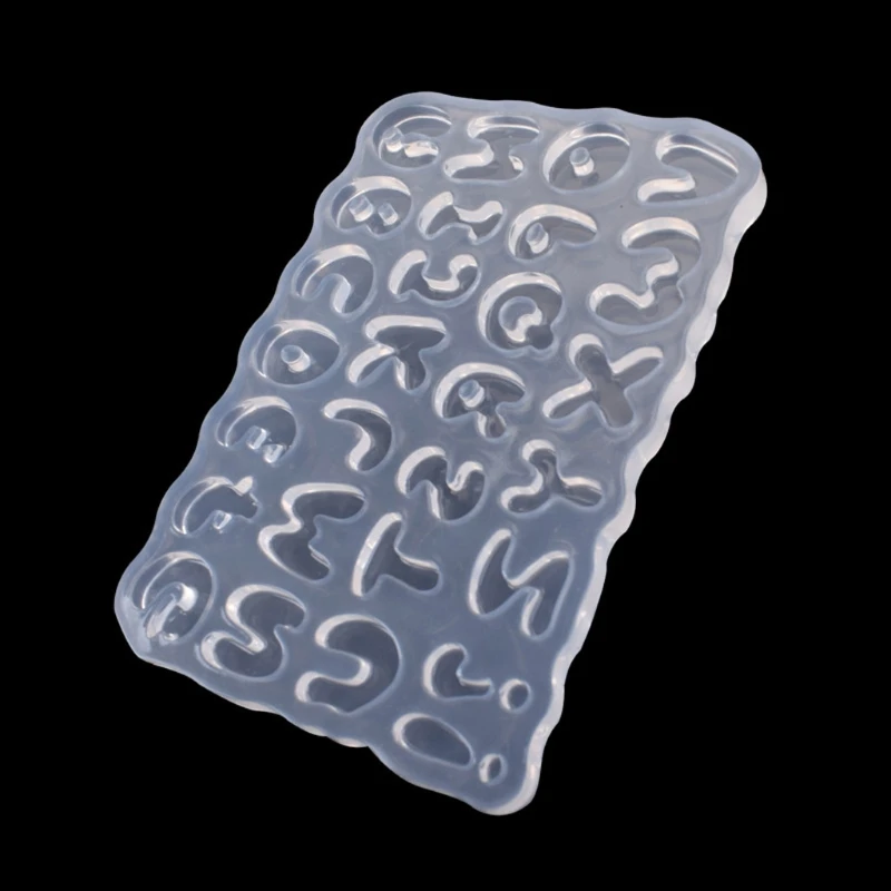 

Cartoon Letters Epoxy Resin Casting Mold Alphabet Keychain Pendant Alphabet Mold