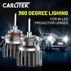 H11 светодиодные фары 360 лм 9012 светодиодный H7 Bi светодиодный для объектива проектора H1 H8 H9 CSP чип 9005 HIR2 9006 HB3 HB4 Дальний свет ближний свет