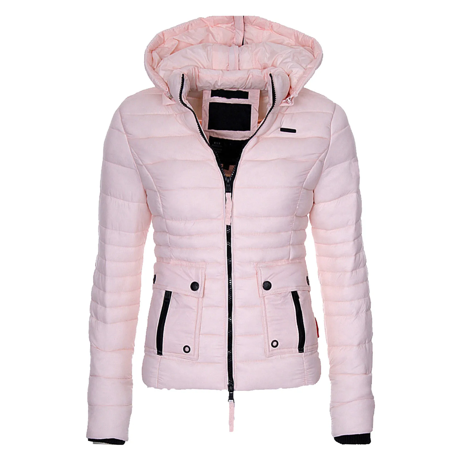 

2020 Women's Winter Down Jacket Women's Warm Winter Coat Fashion Thicken Warm Slim Hooded Jacket Parkas Overcoat