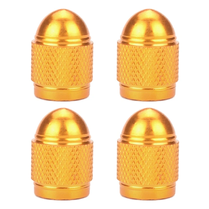 

4pcs/set Universal Short Bullet Creative Aluminum Alloy Valve Car Dust Valv 1XCF