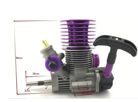 Force 1/8 1/10 RC Nitro двигатель 5.9cc/4.6cc/3.5cc багги/грузовик GO/SH/ASP/CY/HPI Savage 5,9/4,6/HSP/Redcat/Kyosho/Hobao/Ofna/Axial - Цвет: for 1 -10 truck
