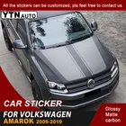 Для Volkswagen Amarok 2009-2018 2019 крышка капота Автомобильная наклейка полоса Графический виниловый автомобильный Декор Наклейка Автомобильные аксессуары