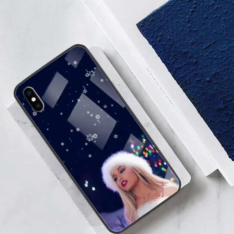 

Ariana Grande Phone Case Glass Designer For Iphone 12 7 8 PLUS 6s 11 Pro Max XR Back Cover Case