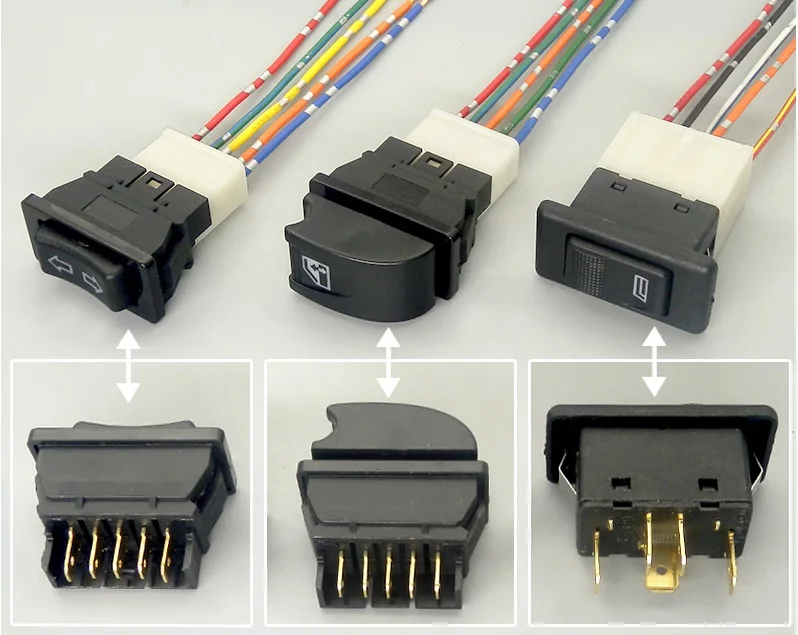 10 шт./лот кнопка переключения окна электрическая двери стеклоподъемник