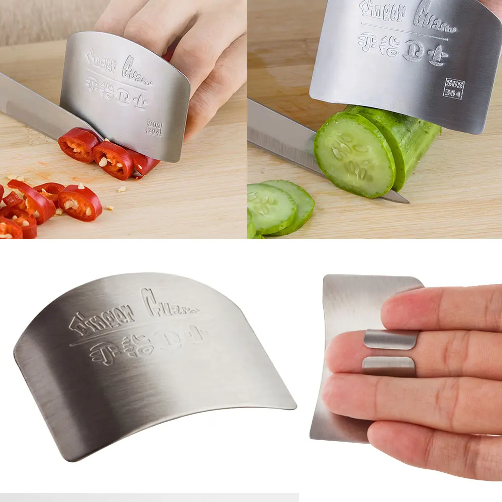 1 шт. защита для пальцев рук нож инструмент защиты кухонный из нержавеющей стали