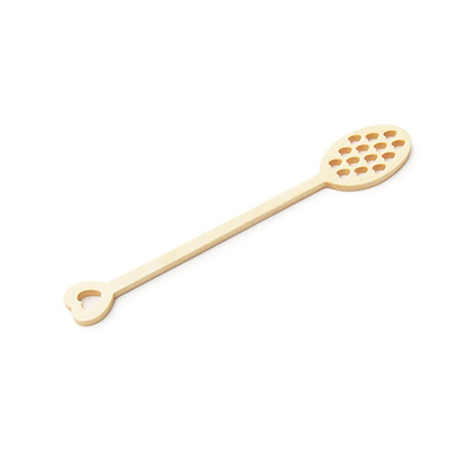 50 pcs Hollow Out Wooden Wood Honey Dipper Sticks, Honey spoon, Server for Honey Jar Dispense Drizzle Honey, Wedding Party Favor