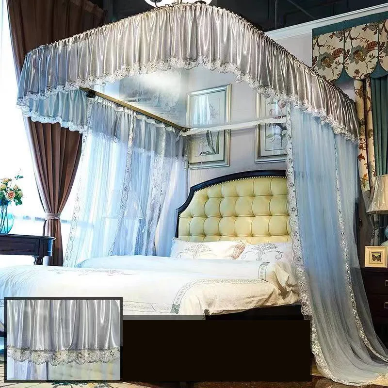 Электрический москитная сетка Бытовая 1 8 м кровать U образная дорожка утолщенная фотосетка для спальни