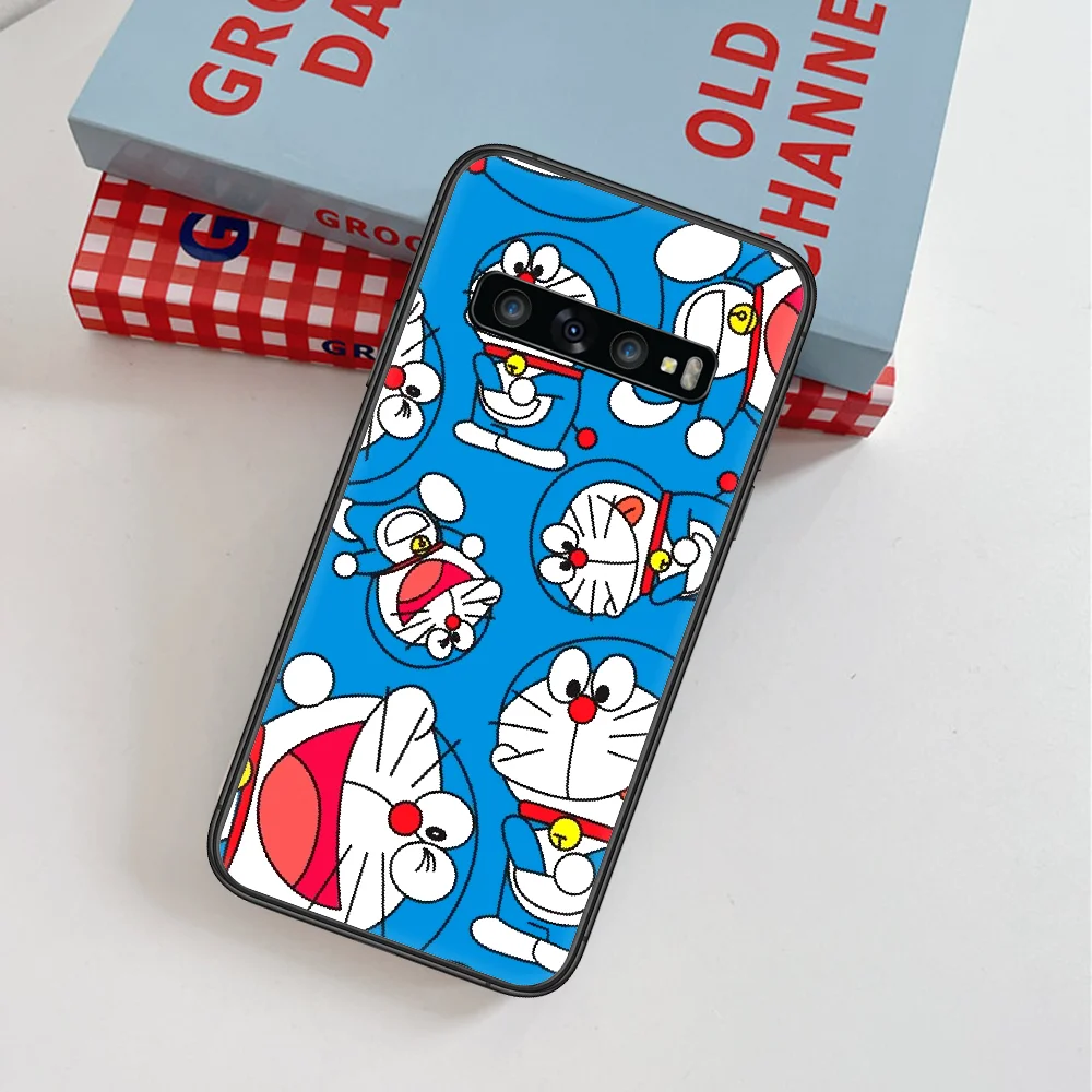 

Doraemon Fashion Trend Cartoon Phone Case For Samsung Galaxy Note S 8 9 10 20 Plus E Lite Uitra black Cover Soft Prime Painting
