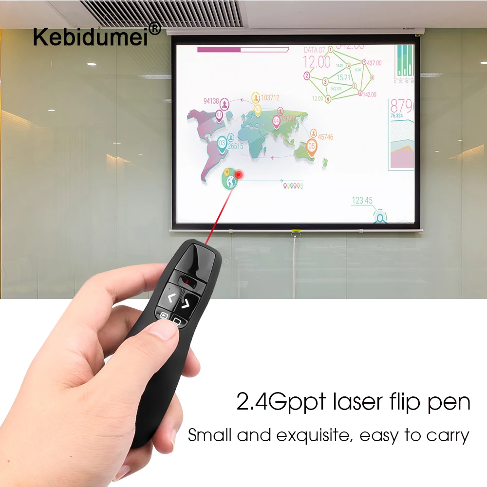 Kebidumei новейшая R400 ручка для презентаций 2 4G RF мини беспроводной Радиочастотный