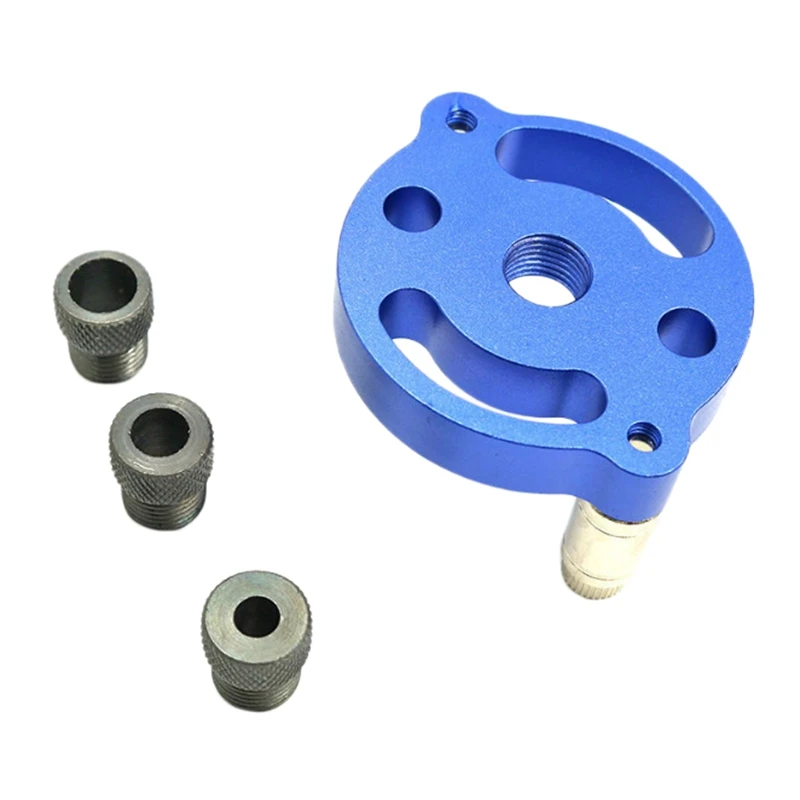 

6 / 8 / 10Mm Wooden Tenon Center Guide Drill Set Positioning Pocket Clamp For Woodworking Tools 46Mm