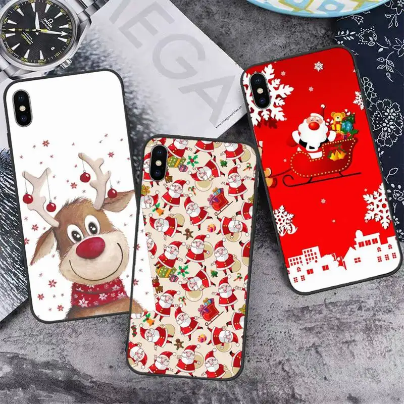 

Christmas Phone Case for iPhone 11 12 13 pro XS MAX 8 7 6 6S Plus X 5S SE 2020 XR mini