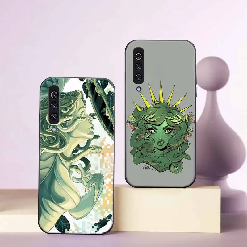 Чехол для телефона Medusa с греческой мифологией черный чехол Samsung s21 ultra s20 fe s10 Note 20 10