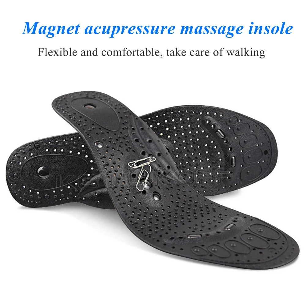 1 Pairs Magnetic Therapy Massage Insoles for feet Unisex Weight Loss Promote Blood Circulation Foot Magnet Health Care Shoe Pads