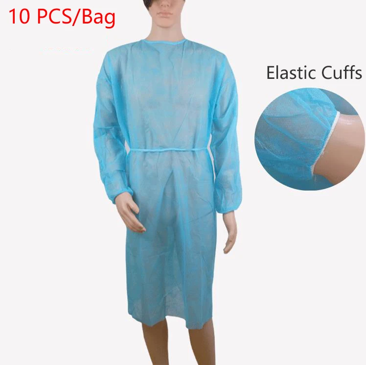 10 шт одноразовые рабочие платья брызгоустойчивые комбинезоны для татуировок
