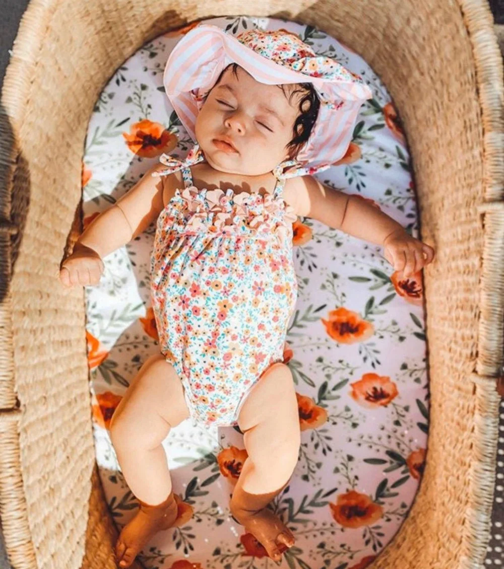 

Детская шапка для кроватки летняя печать Пеленка на стол для кормления многоразмерная эластичная печать съемный чехол детское постельное ...