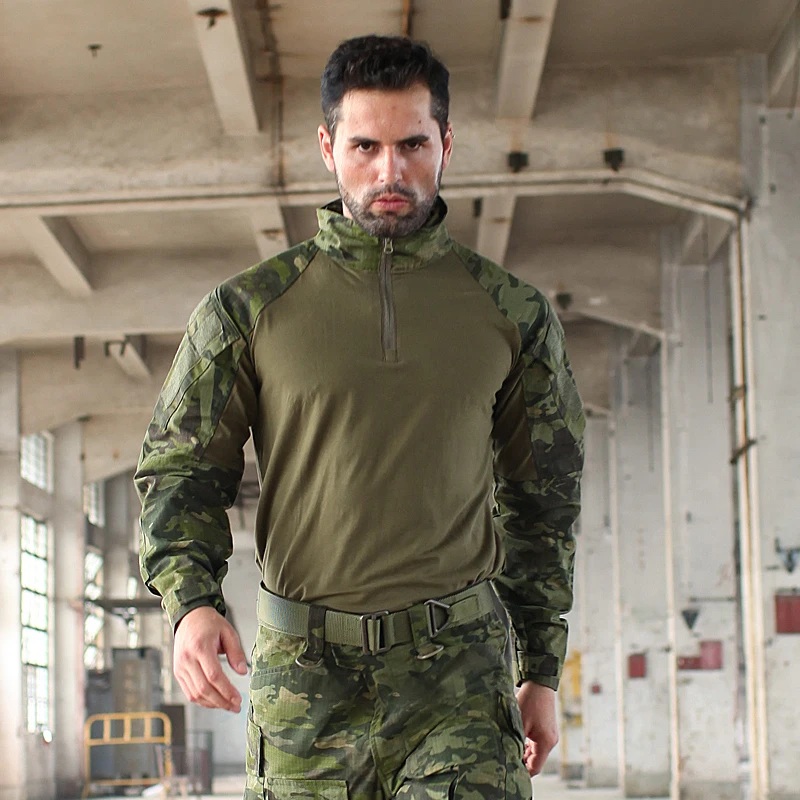 Новая рубашка Trueguard Multicam TDU Rapid Assault CP 1/4 боевая на молнии тактическая Униформа