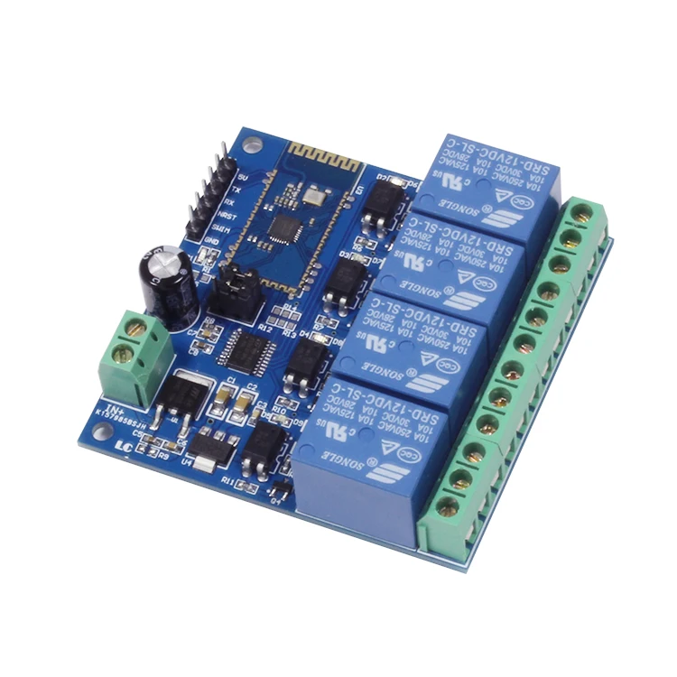 

12V 4-Channel Bluetooth Relay Module Mobile Phone Remote Control Switch