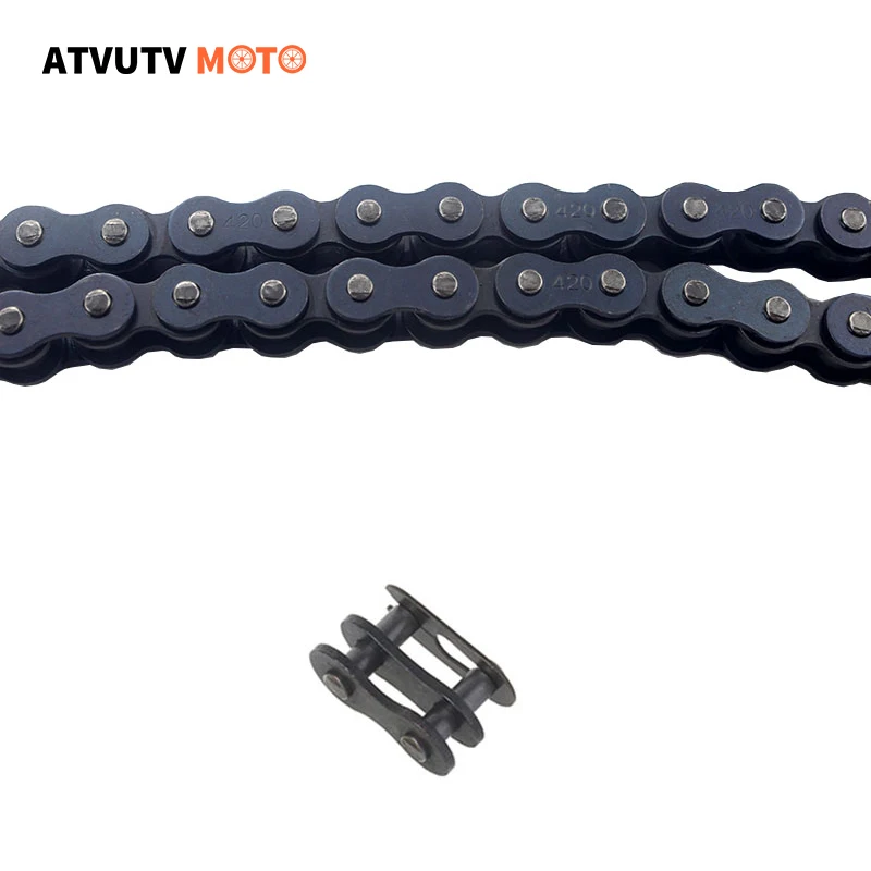 Цепь 420 132L 140L звенья 37T 39T 41T 43T 48T цепные звездочки для Minimoto 150cc 125cc 110cc ATV Dirt Pit Bike Scooter Go Kart