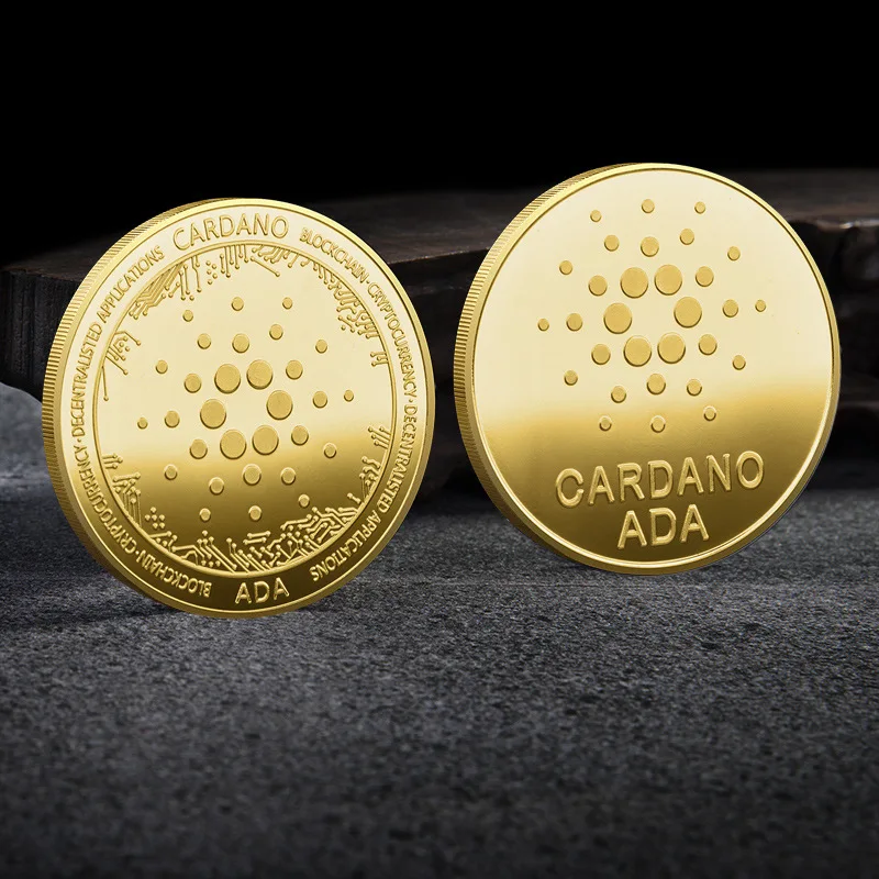 

Ada Cardano Crypto Coin Cryptocurrency Collectible Coin Art Collection Physical Gold Plated Commemorative Coin Collectible Gift