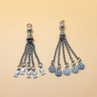 junkang 2pcs 7cm turkey tulip alloy rosary pendant diy handmade necklace bracelet jewelry accessories for men women