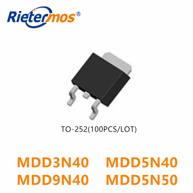 100 шт. MDD3N40RH MDD3N40 MDD5N40RH MDD5N40 MDD9N40RH MDD9N40 MDD5N50RH MDD5N50 MDD5N50GRH TO252 сделано в Китае|Запасные