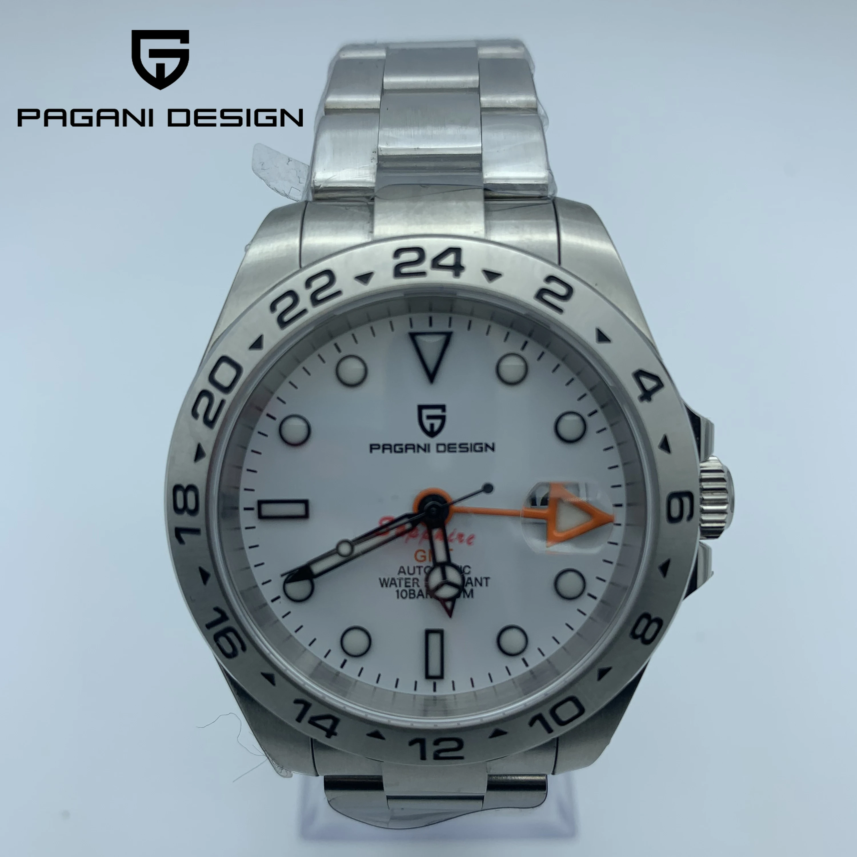 

2021 PAGANI DESIGN New Men's Wrist Watch Luxury GMT Automatic Mechanical Watch Top Stainless Steel Waterproof Clock Reloj Hombre